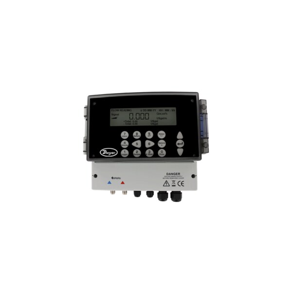 Complete Ultrasonic flowmeter set, pipe size range 0.5 to 4.5in 13 to 115 mm, 24 VAC/VDC power supply